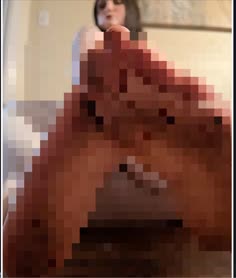 censored image of hot chick